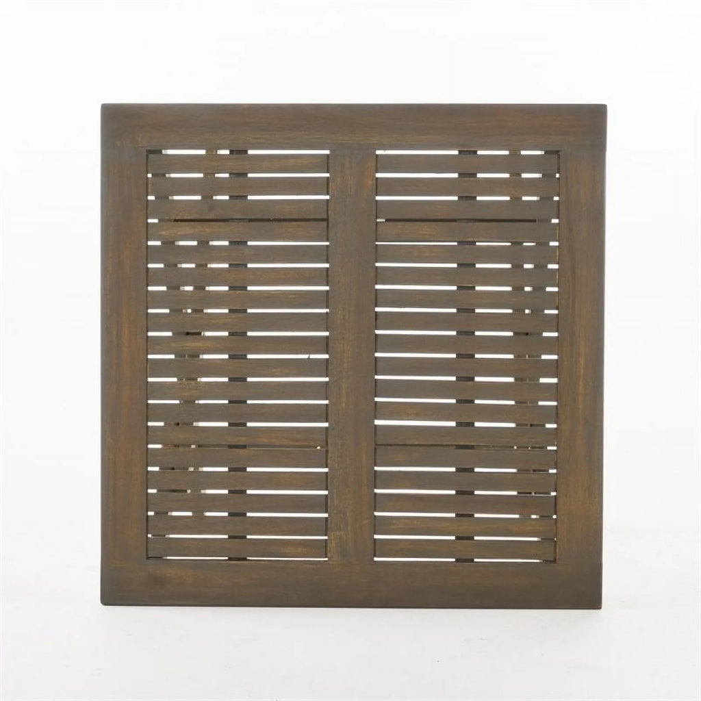 Gray Wooden Foldable Patio Dining Table C60788