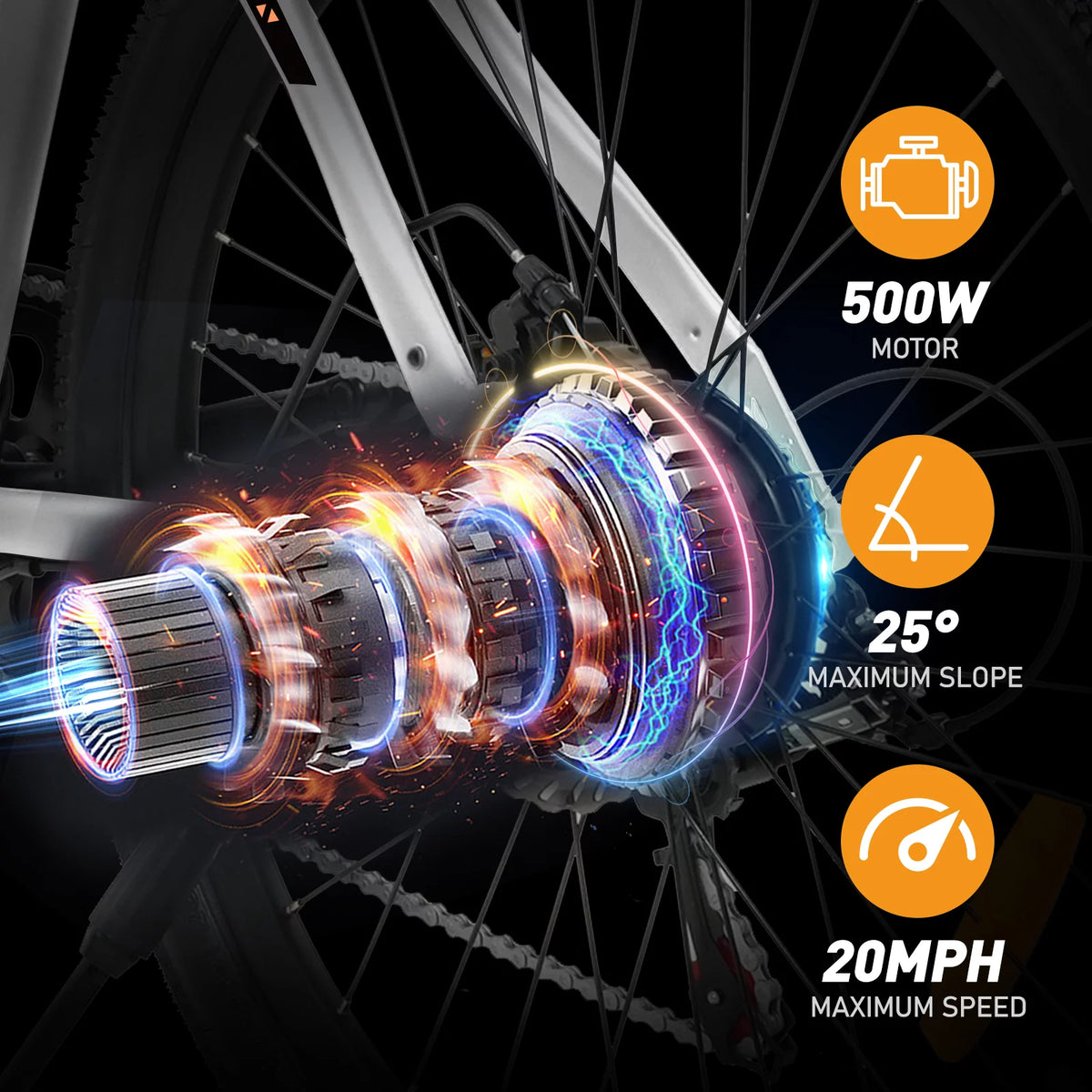 Electric Bike 500W 36V 11.2AH Removable Battery X36336