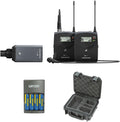 Wireless Microphone Combo System with Waterproof Case & Rapid Charger Kit Q95589