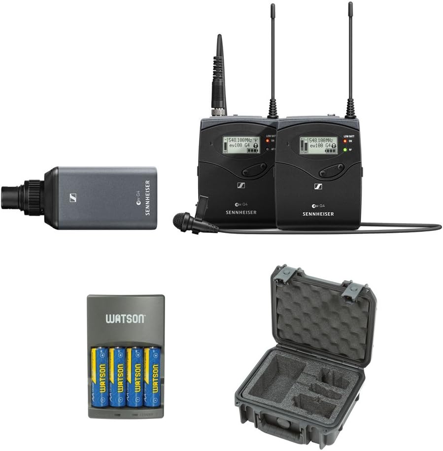 Wireless Microphone Combo System with Waterproof Case & Rapid Charger Kit Q95589