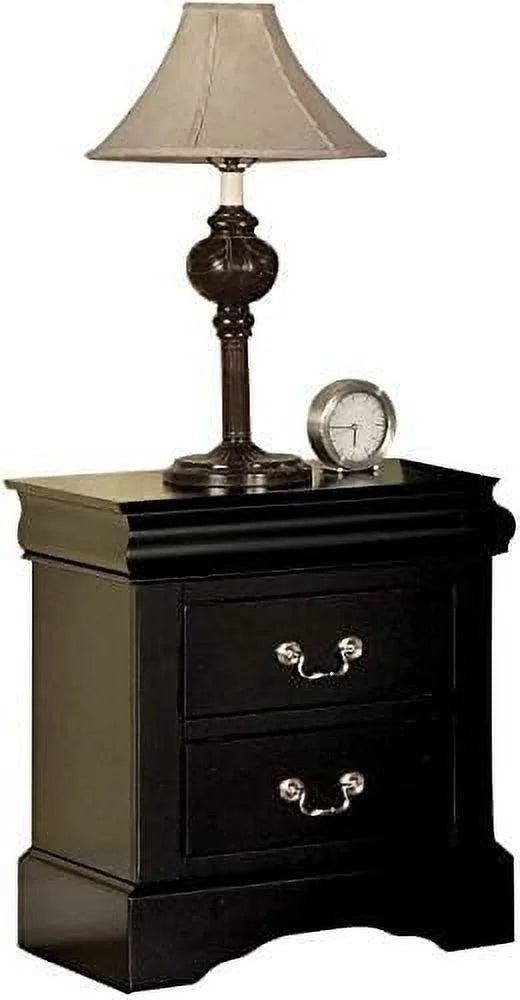Small Wooden Nightstand with 2 Drawers P108000