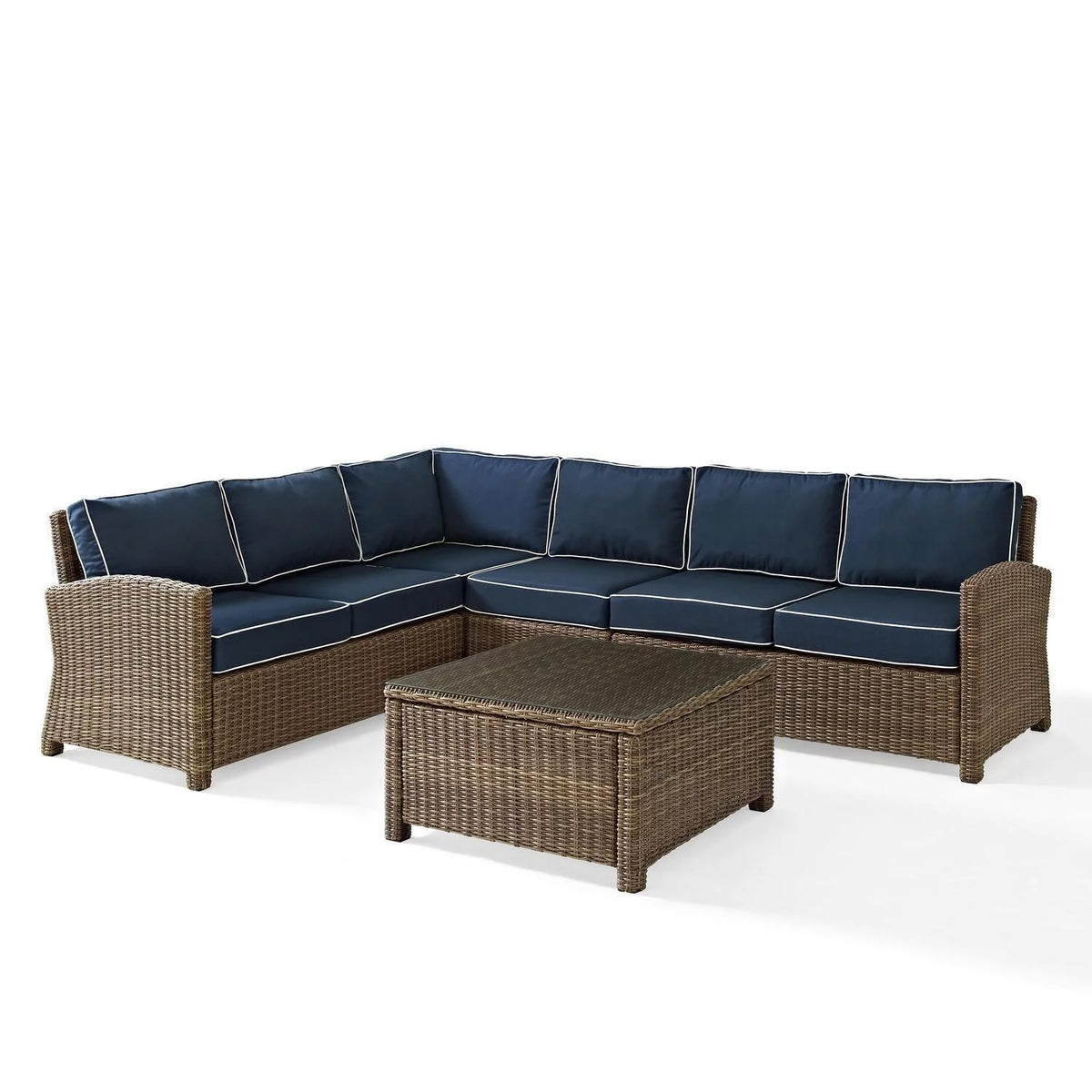 5Pc Outdoor Wicker Sectional Set F589