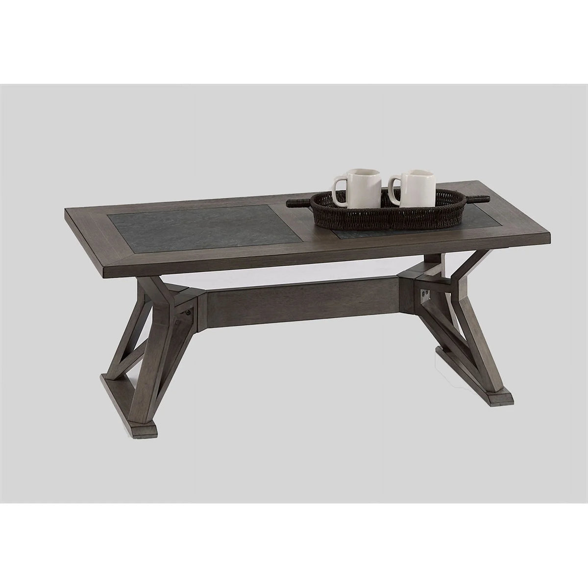 Ash Gray Engineered Wood Cocktail Table M25595
