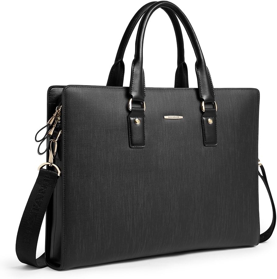 Leather Laptop Briefcase Shoulder Bag P75779