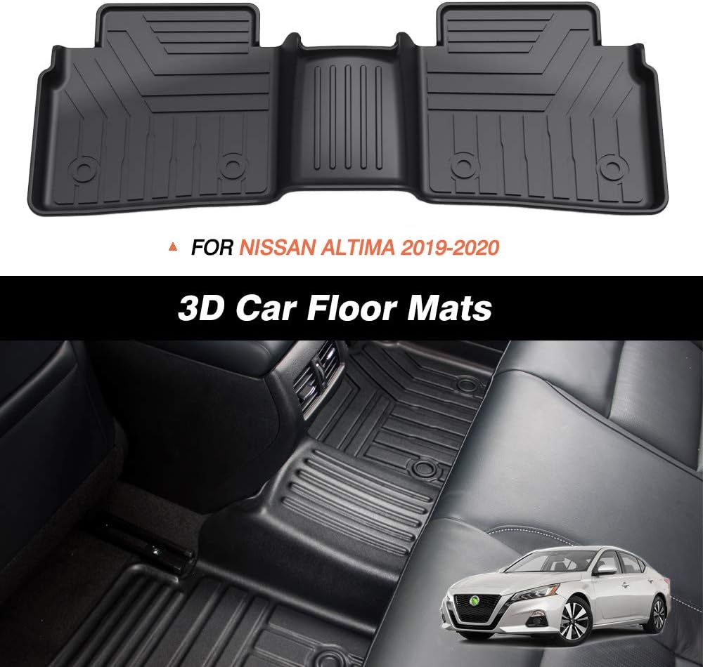Black 2 Row TPE Floor Mats O935