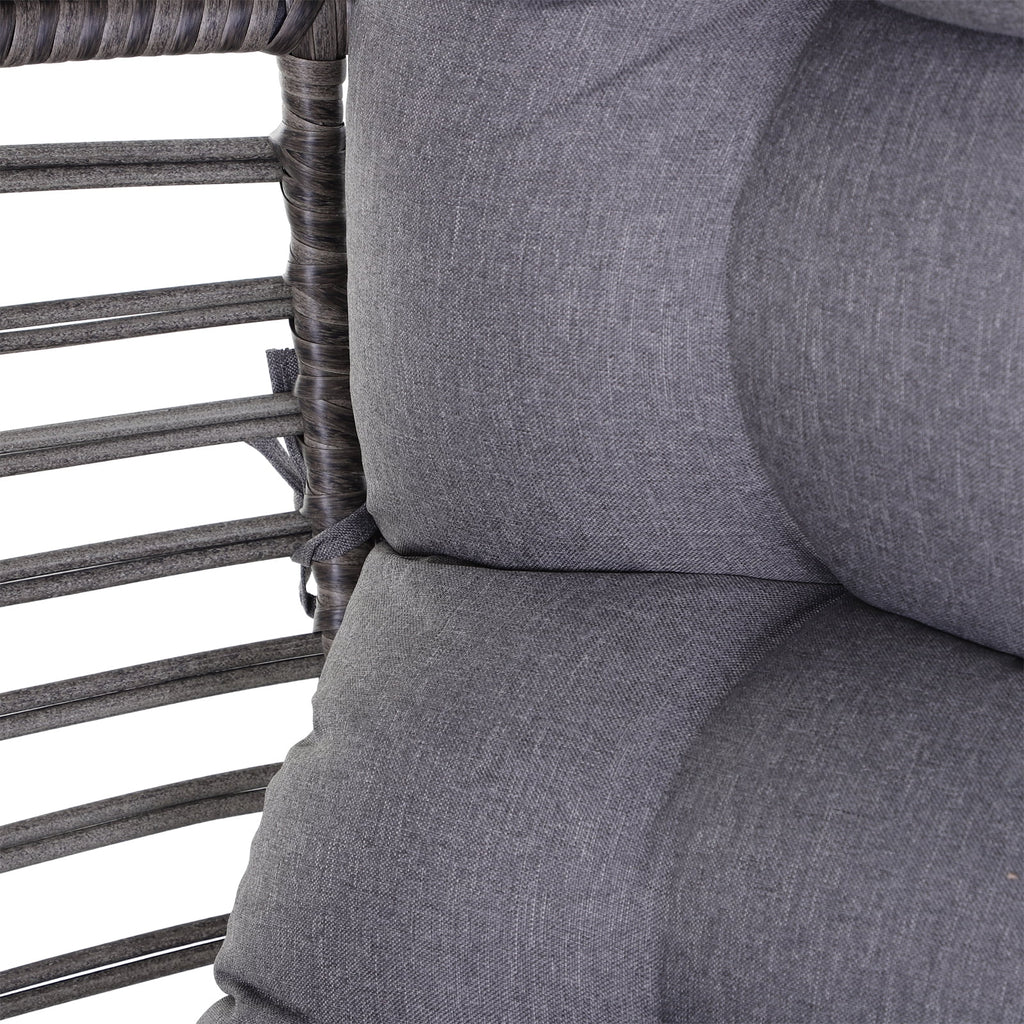 Indoor Outdoor Wicker Egg Chair with Cushion Y421617