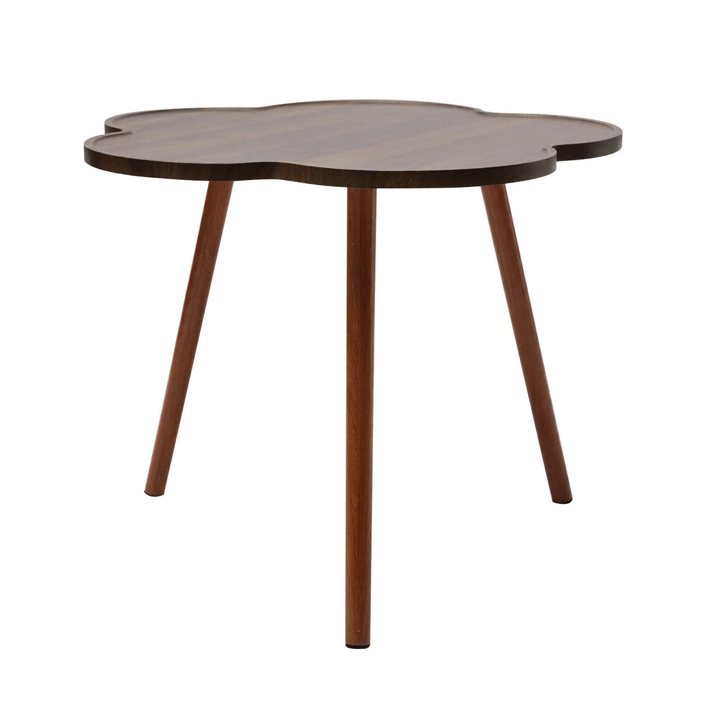 Log Color Coffee Table with Wood Legs X87193
