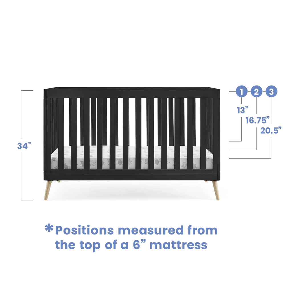 4-in-1 Convertible Baby Crib V6421