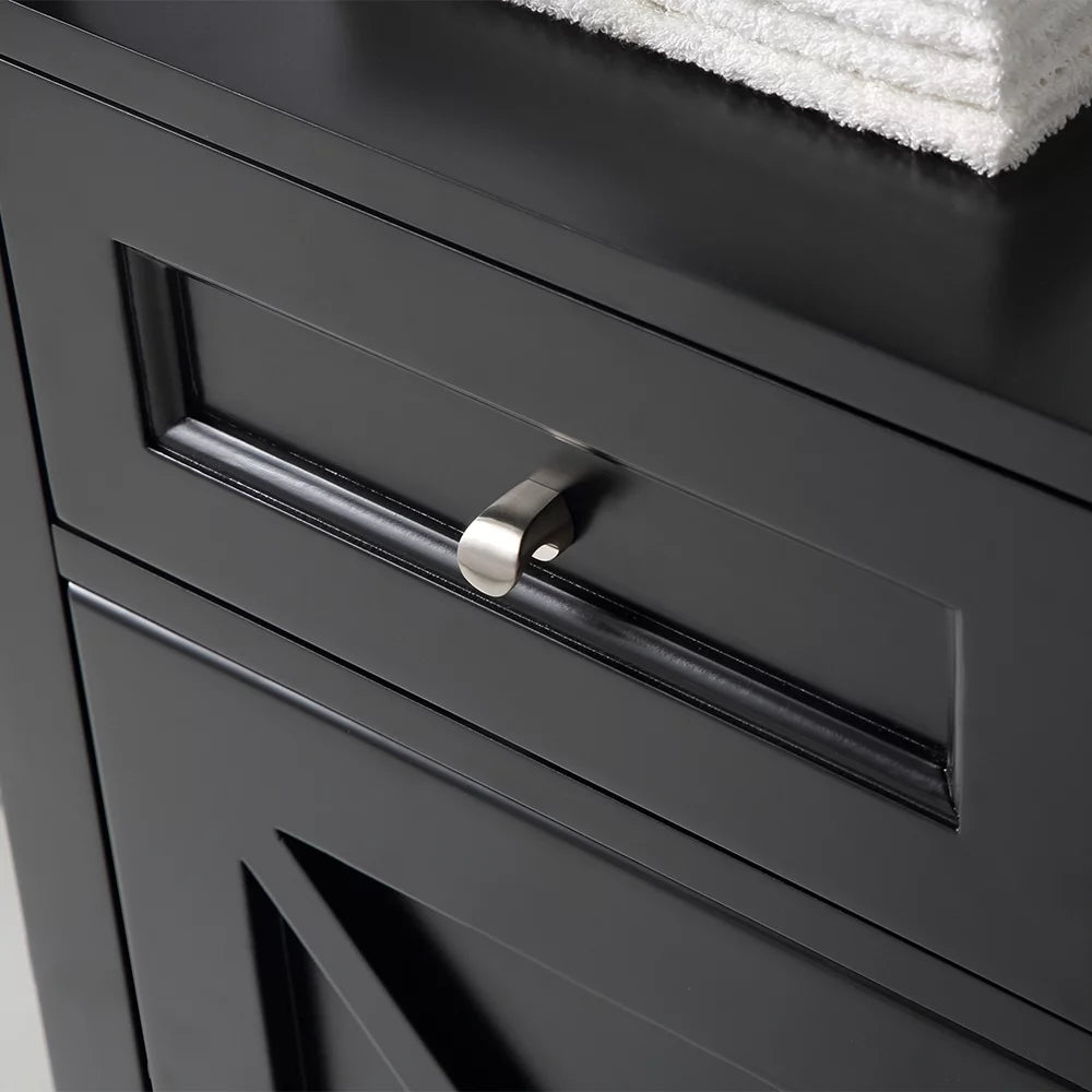 18 in W x 14 in D Espresso Bathroom Linen Cabinet Z978