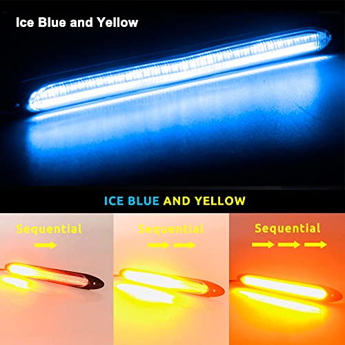 12V Waterproof LED Daytime Running Lights Strip 2Pcs X5532