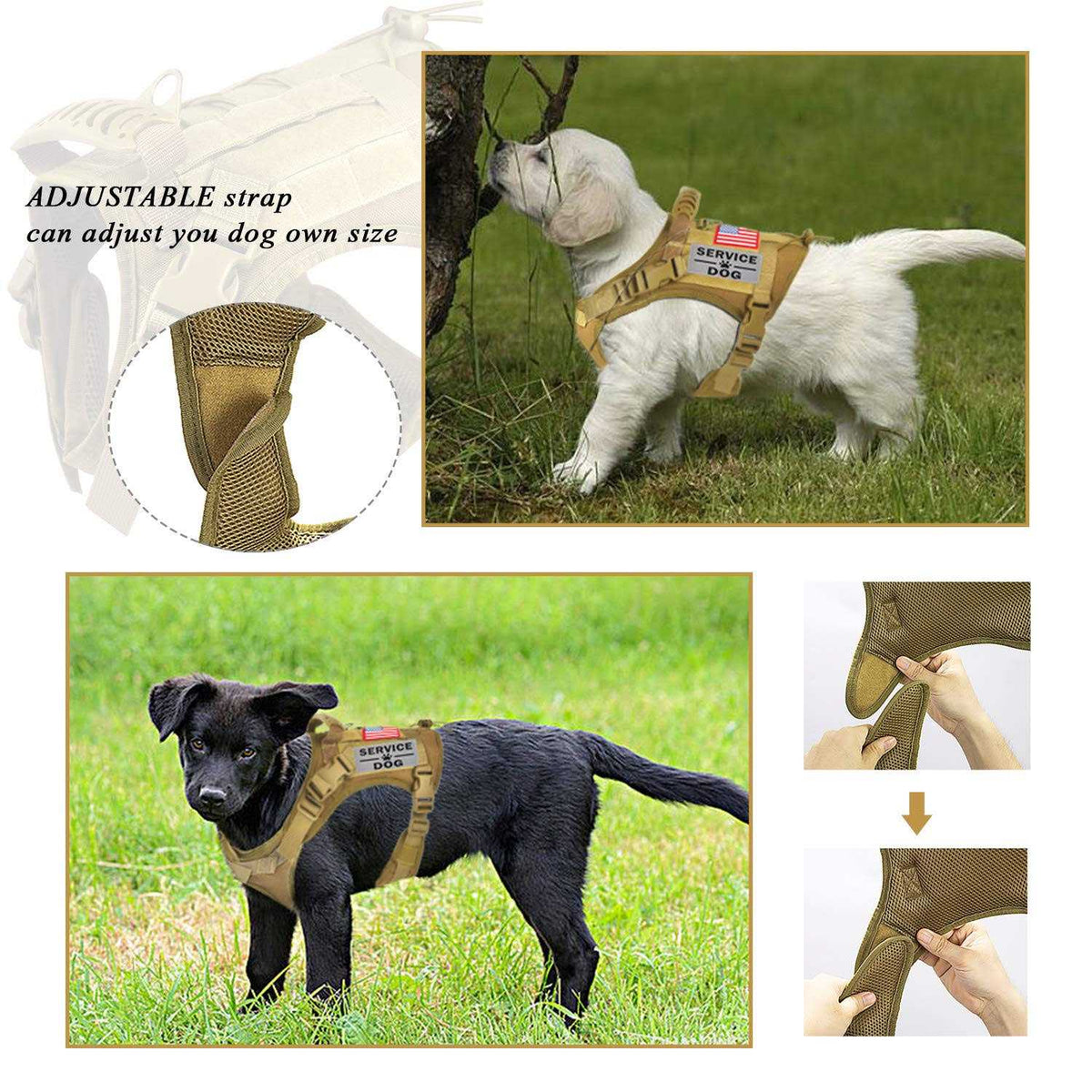 Tactical Service Dog Vest Harness with Handle T56062