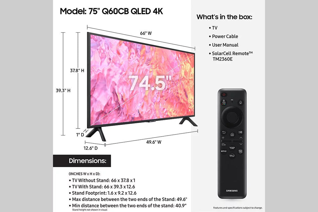 75 Class QLED 4K Smart TV P12020