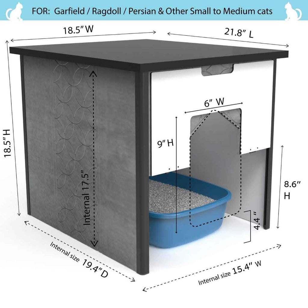 Cat Litter Box Enclosure Furniture Z6316