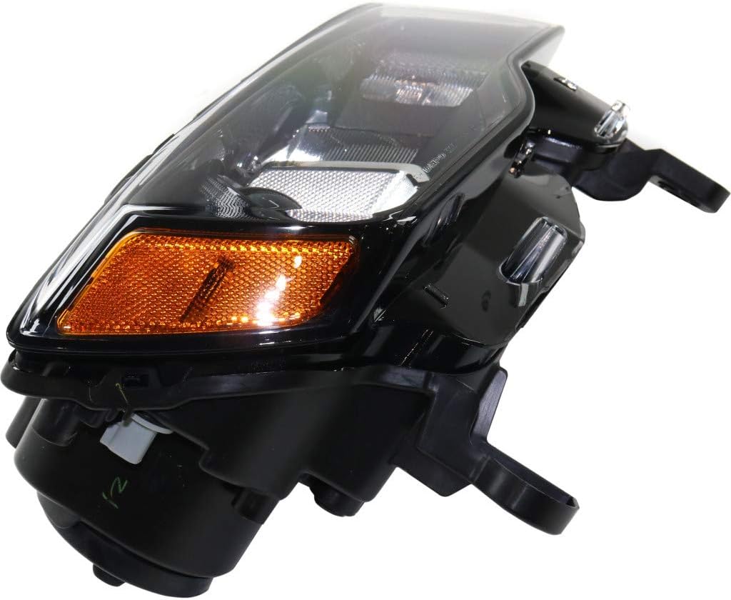 Jeep Grand Cherokee Passenger Side Black Bezel Halogen Headlight Assembly S15599