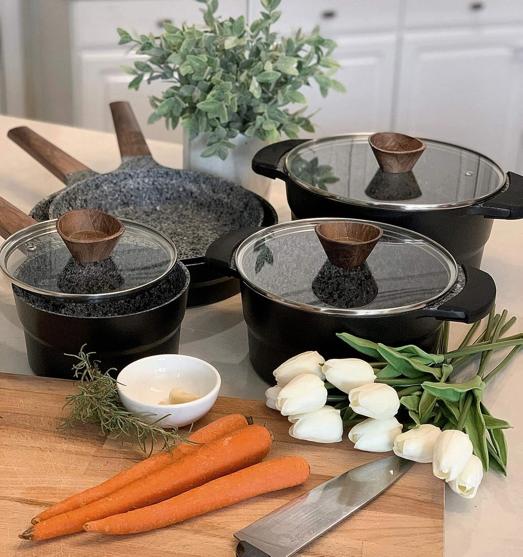 12 Piece Nonstick Die-cast Aluminum Cookware Set P3993