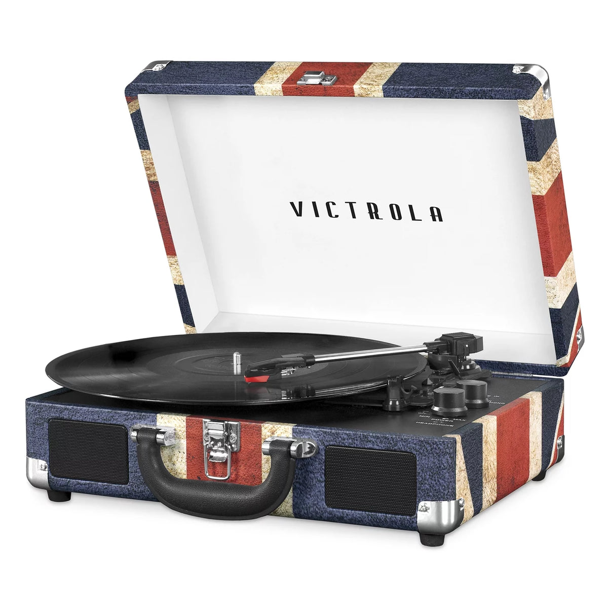 Bluetooth Suitcase Record Player with 3-speed Turntable P381935