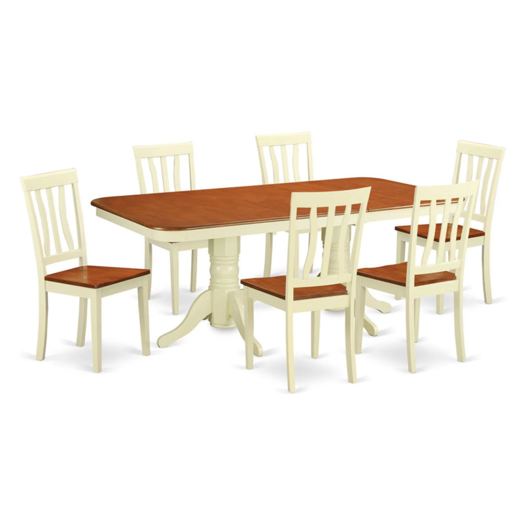 7 Piece Dining Table Set with 6 Chairs L25499