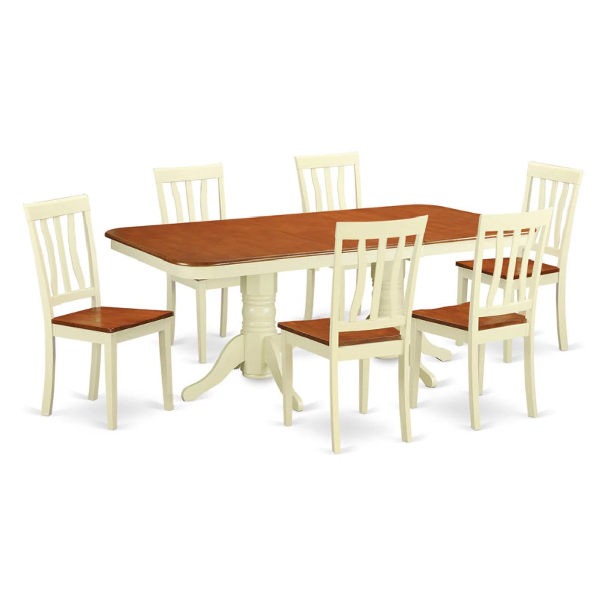 7 Piece Dining Table Set with 6 Chairs L25499