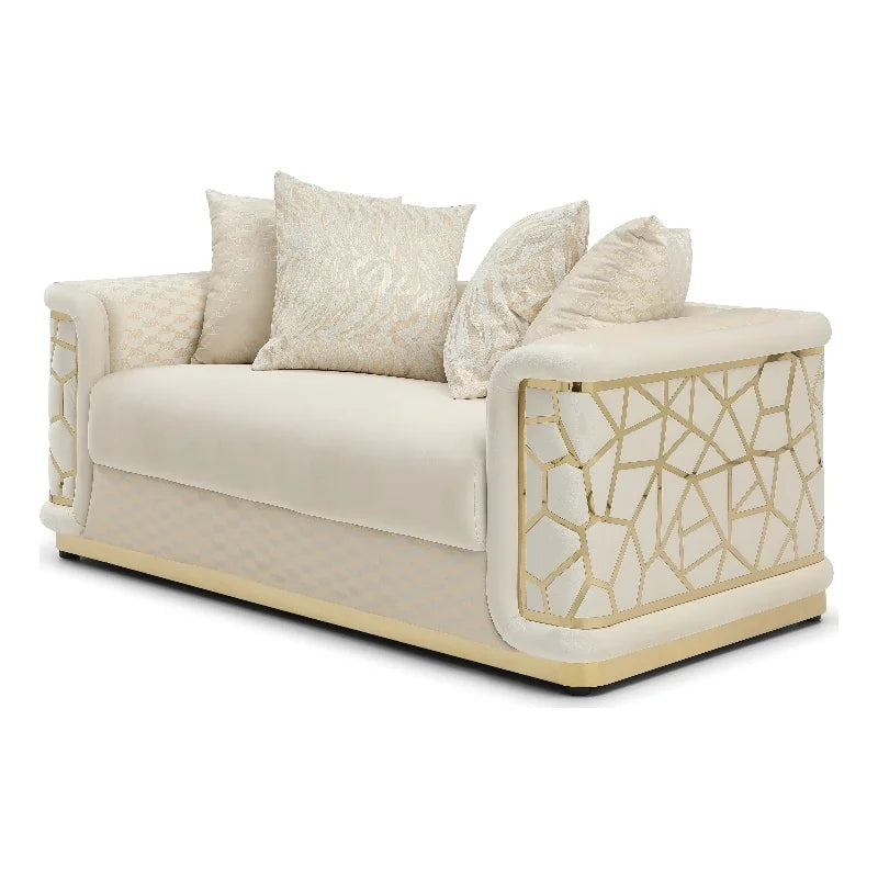 Ivory Loveseat U2062