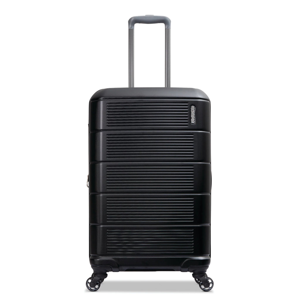 Hardside Medium Checked Spinner Luggage Jet Black V966