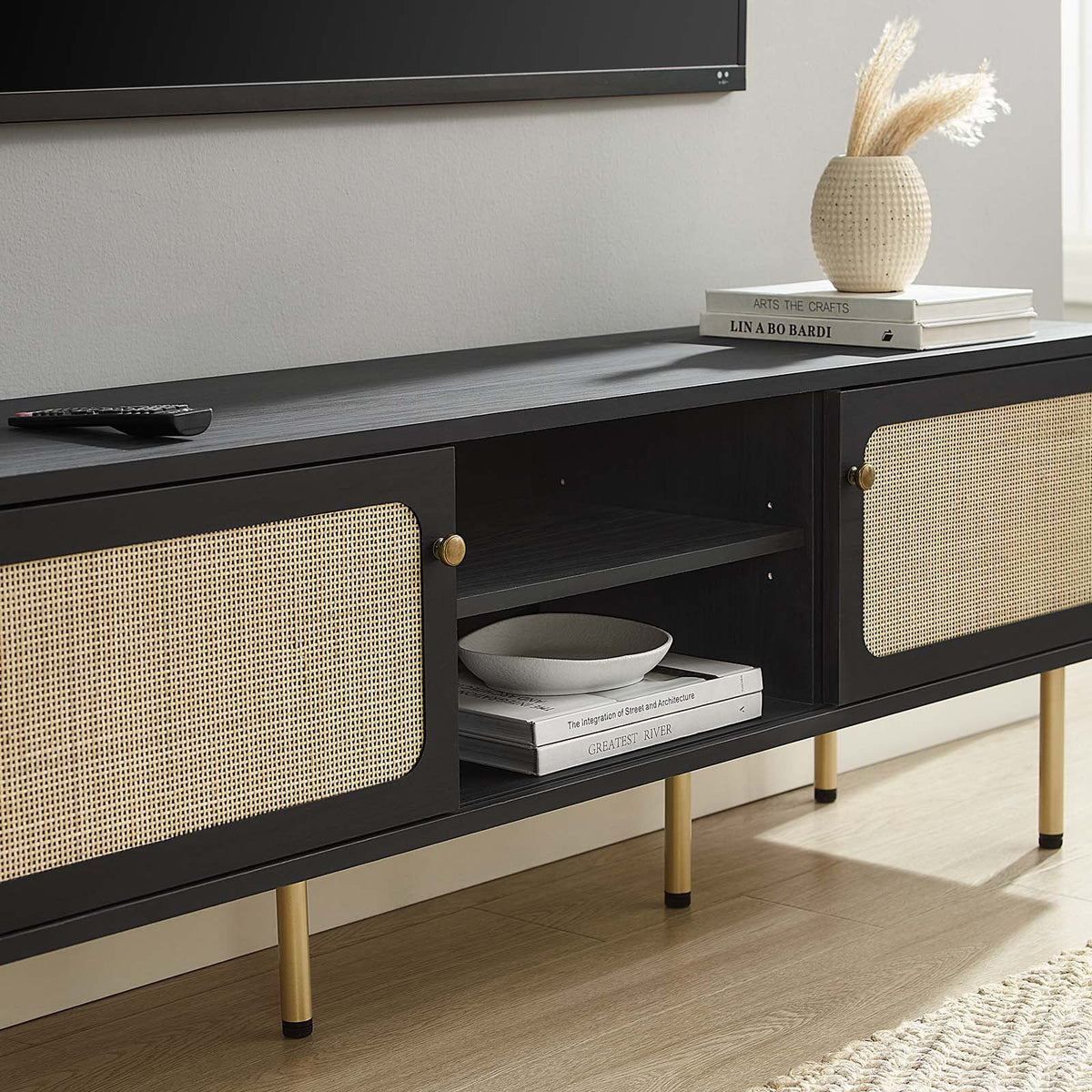 Black TV Stand V8632