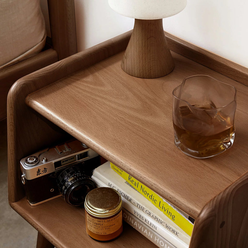 Solid Wood Nightstand F11905