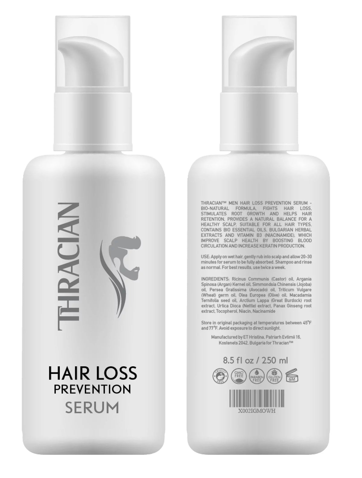 Hair Loss Prevention Serum with Castor Oil Argan Oil 250ml Z5688