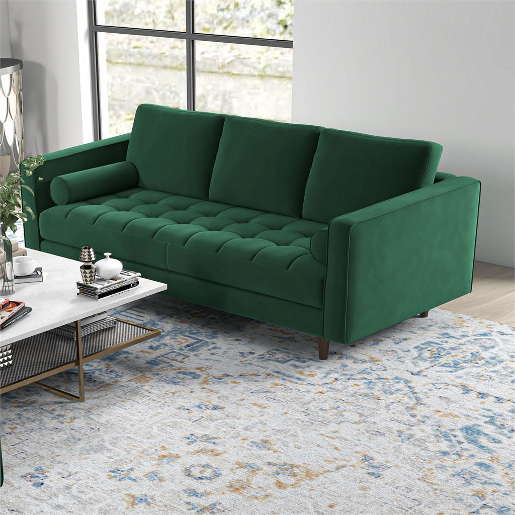 Green Velvet Sofa Set Q934
