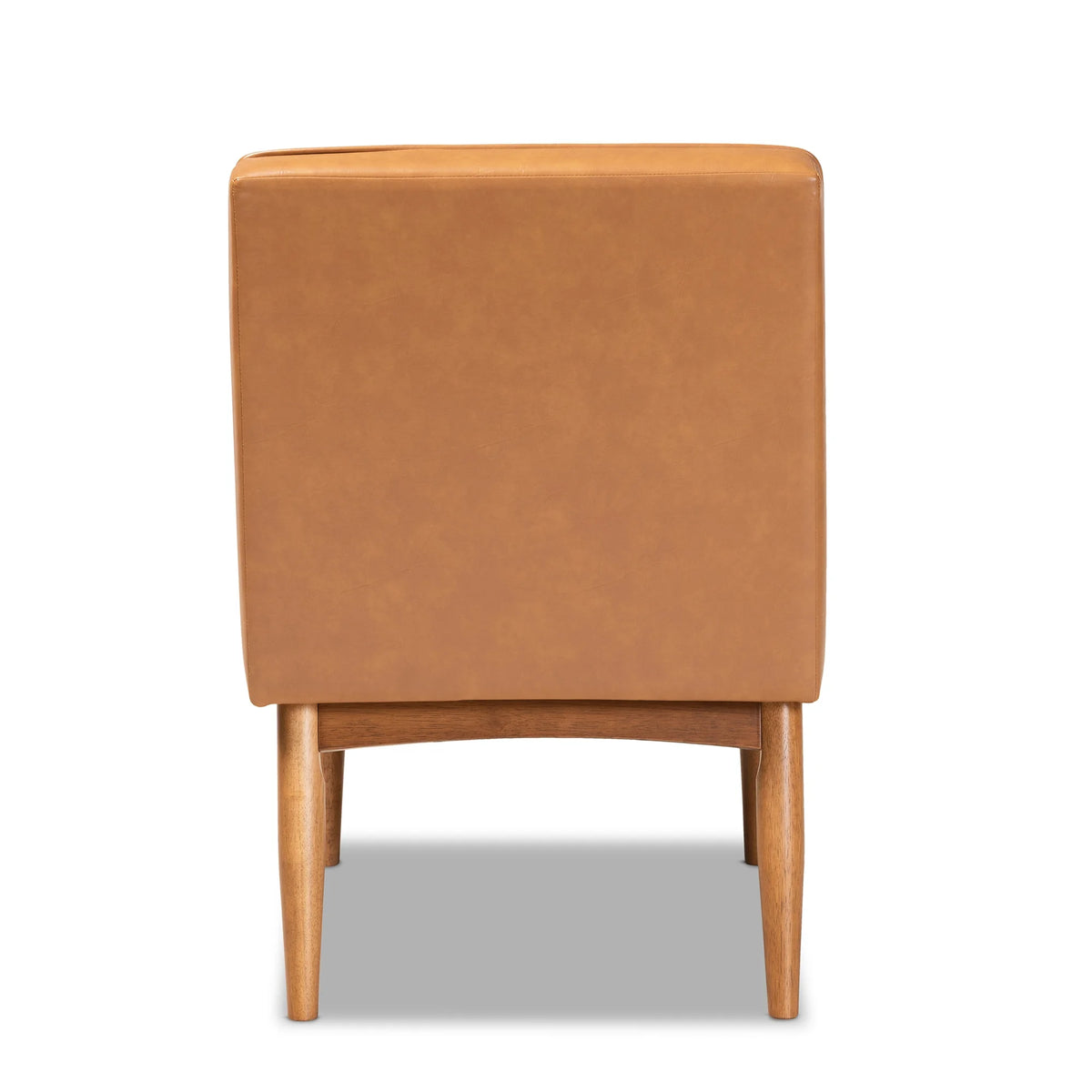 Tan Faux Leather Upholstered Wood Dining Chair B765735