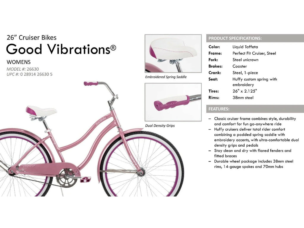Pink 26 in. Cruiser Bike L577