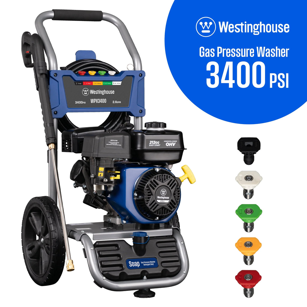 2700-PSI 2.3-GPM Gas Pressure Washer with 4 Nozzles K81391