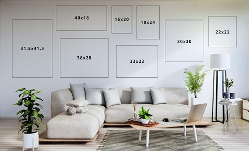Custom Printed Framed Canvas Wall Art 16x20 Natural E380777