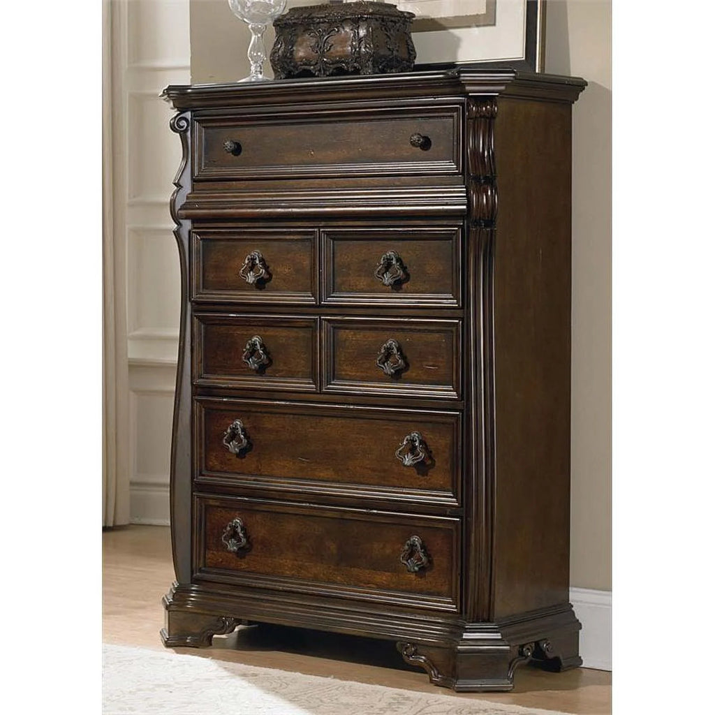 6 Drawer Chest & King Sleigh Bed T979