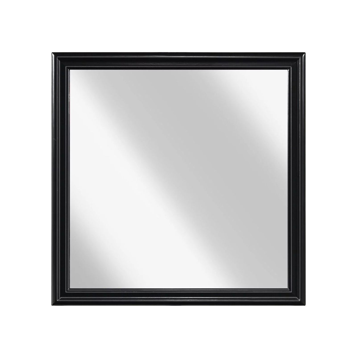 Twin Bed Nightstand Dresser Mirror 4pc Set Black V49325