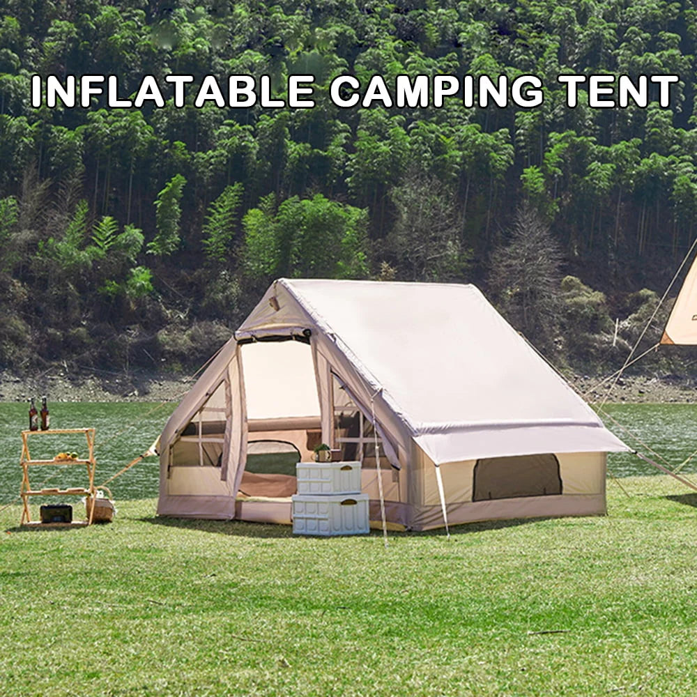 Inflatable Camping Tent with Pump, 4 Season Waterproof T713629