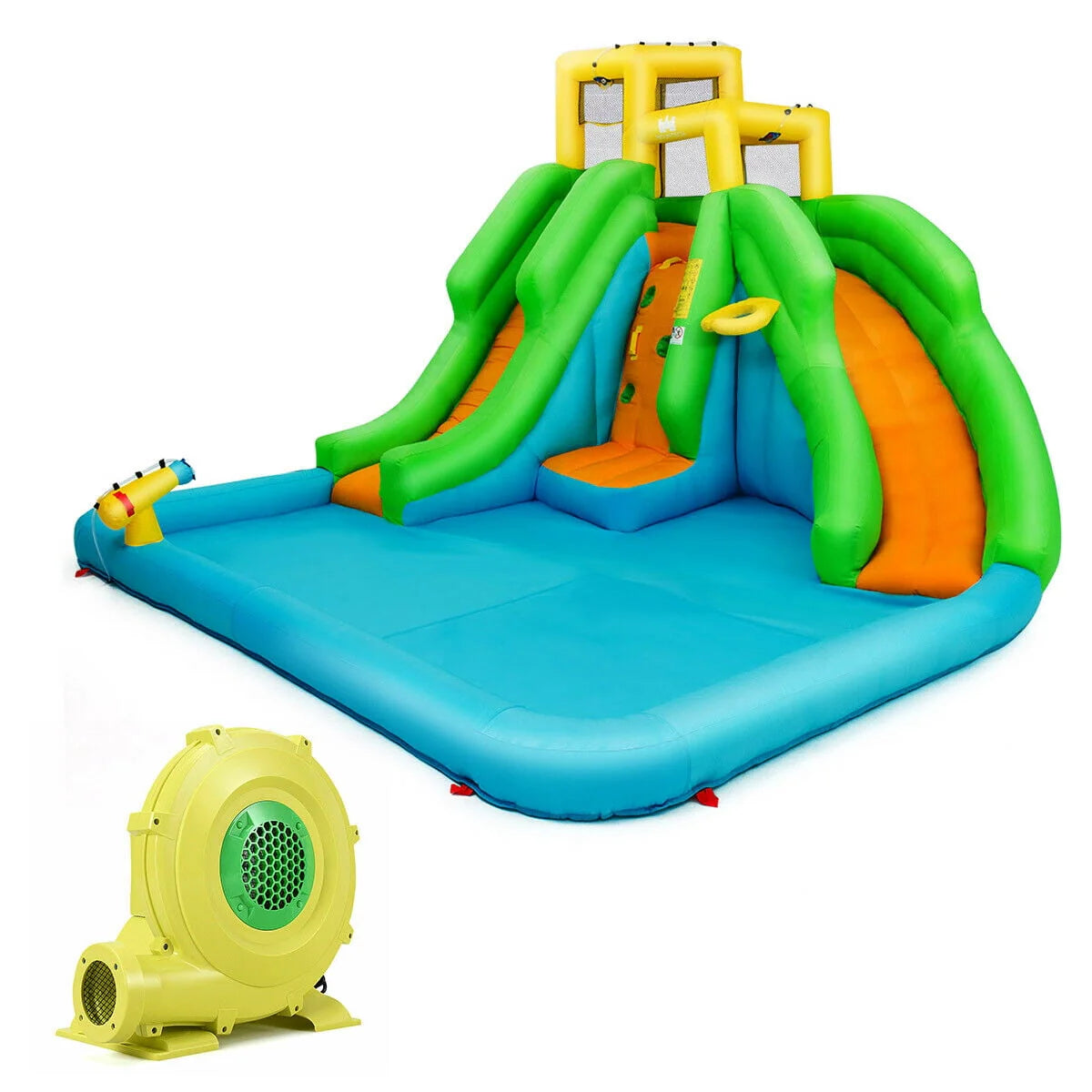 Inflatable Bounce House with 2 Slide and Climbing Wall U200