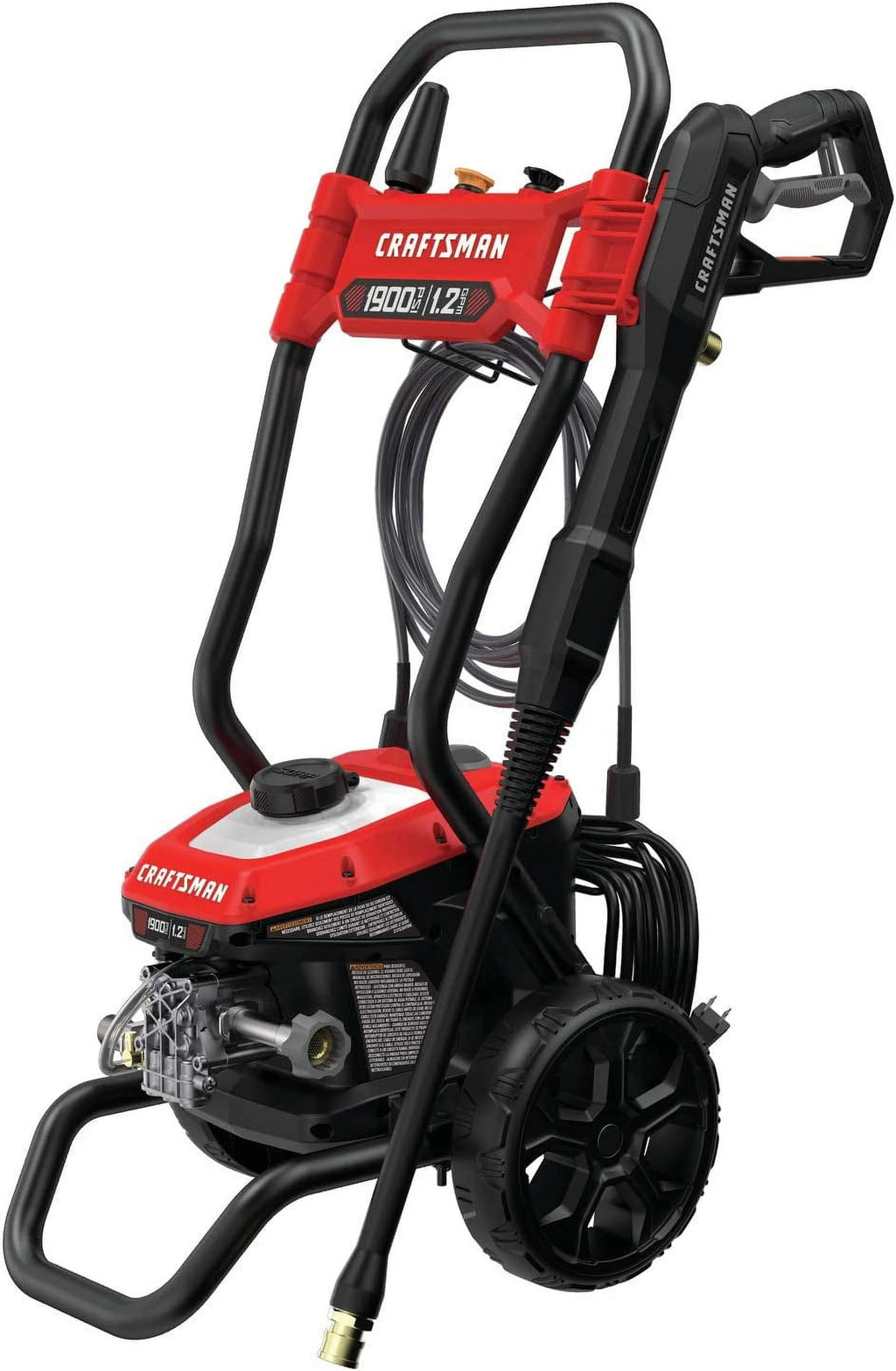 Cold Water 1900 PSI 1.2 GPM Electric Pressure Washer Q960