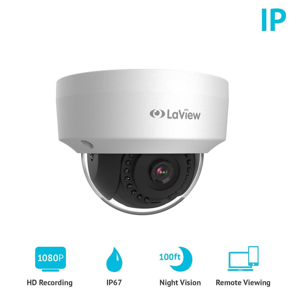 8 Camera 1080p IP PoE Security System with 2TB HDD White U519344