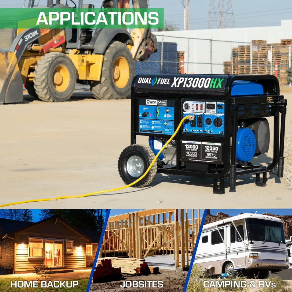 13,000 Watt Dual Fuel Portable Generator O1347
