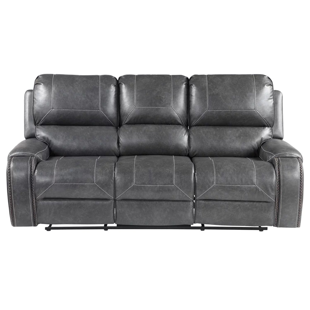 Manual Recliner Sofa Grey A83058