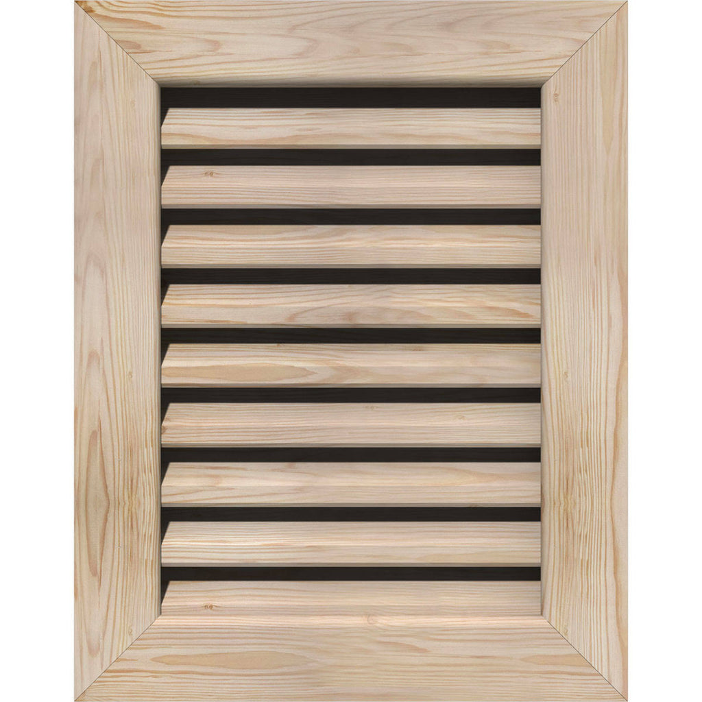 Unfinished Functional Vertical Gable Vent I117