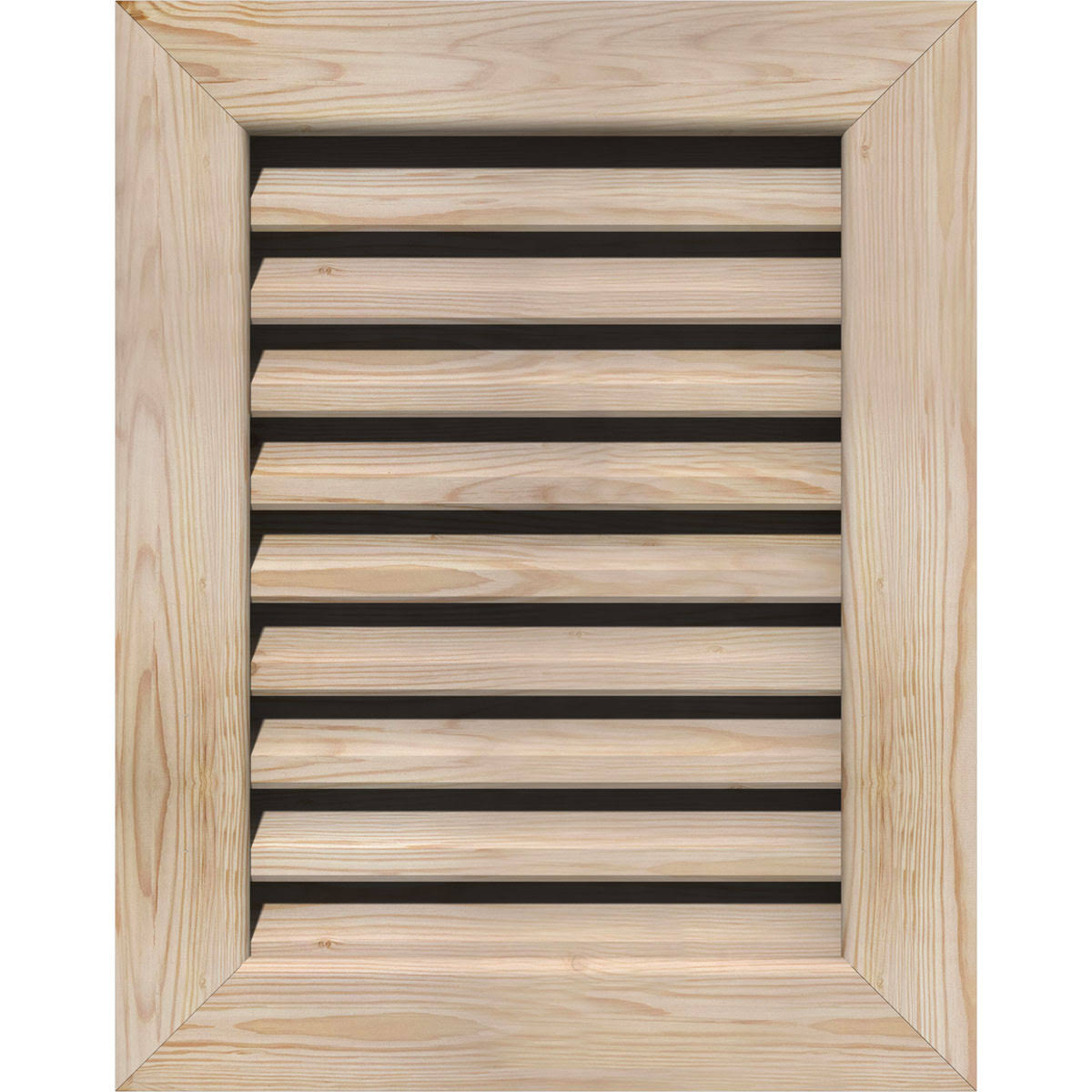 Unfinished Functional Vertical Gable Vent I117