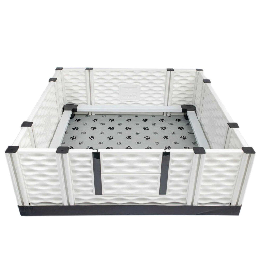 Puppy Whelping Box Playpen with Rails & Liner C410