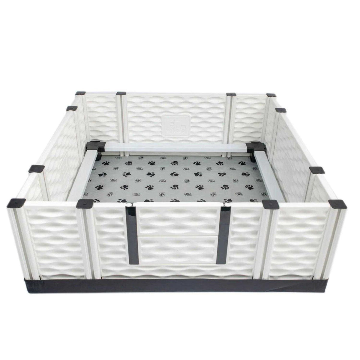 Puppy Whelping Box Playpen with Rails & Liner C410
