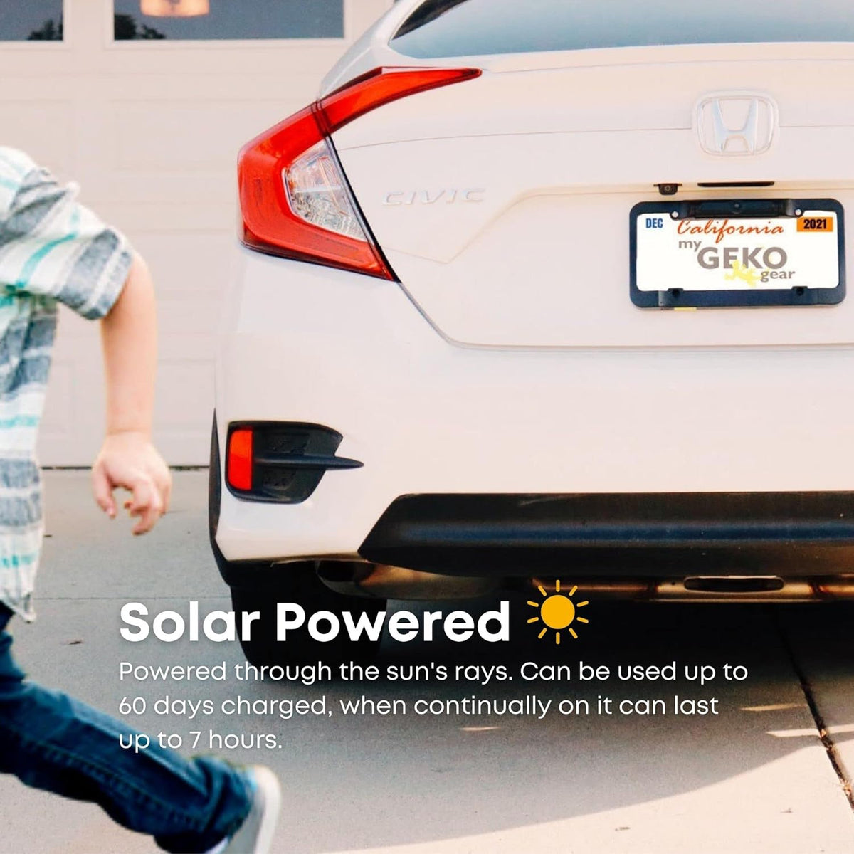 Solar Powered Wireless Backup Camera with 4.3 Monitor Z194