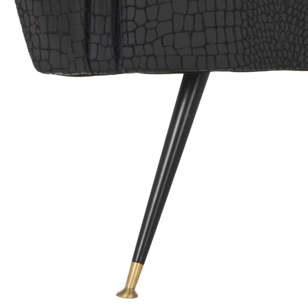 Black Mid Century Accent Chair E119