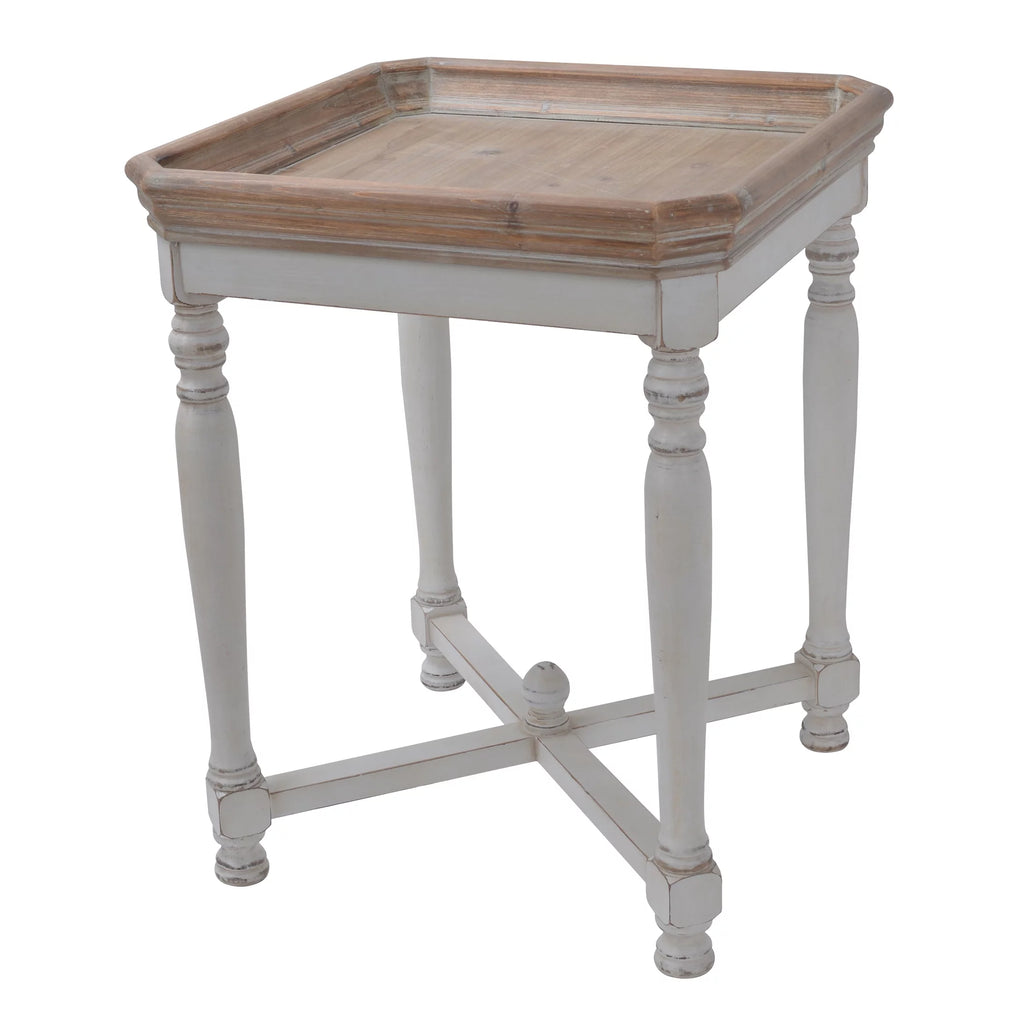 Whitewashed Farmhouse Side Table R609