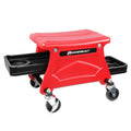 Roller Seat Mechanics Stool with 2 Tool Trays 300 lb. Capacity S380665