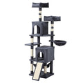 70-Inch Light Gray Cat Tree Tower with Hammock N853