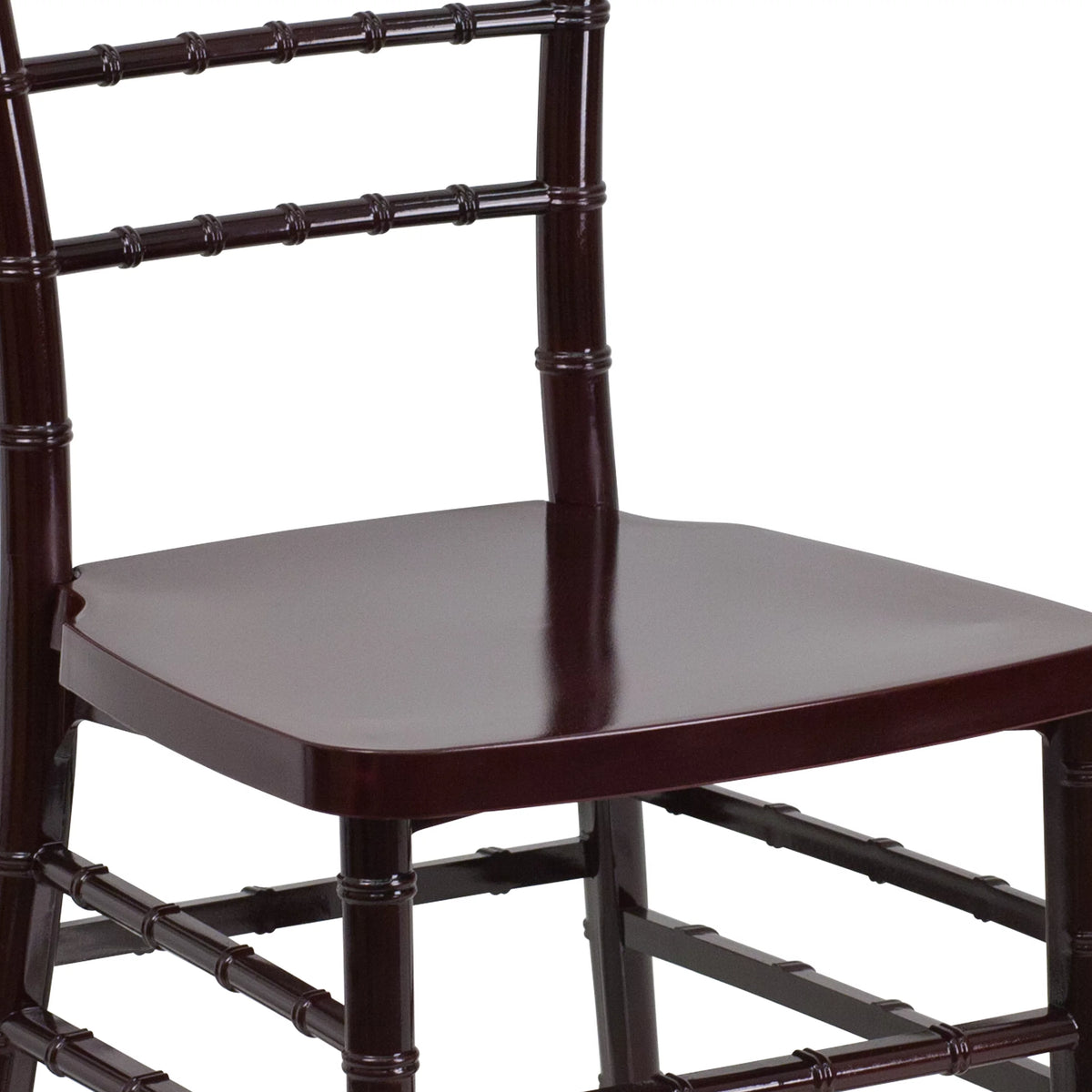 Mahogany Resin Stacking Chiavari Chair B68377